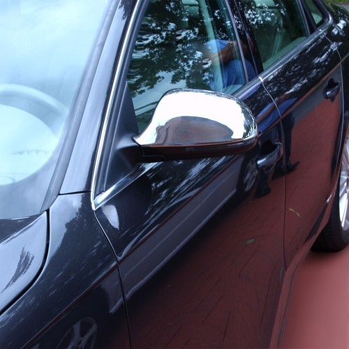 Paar chrom spiegelkappen audi - paar,